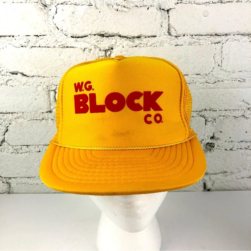 Vintage W.G. Block Co Farmer Snapback Hat